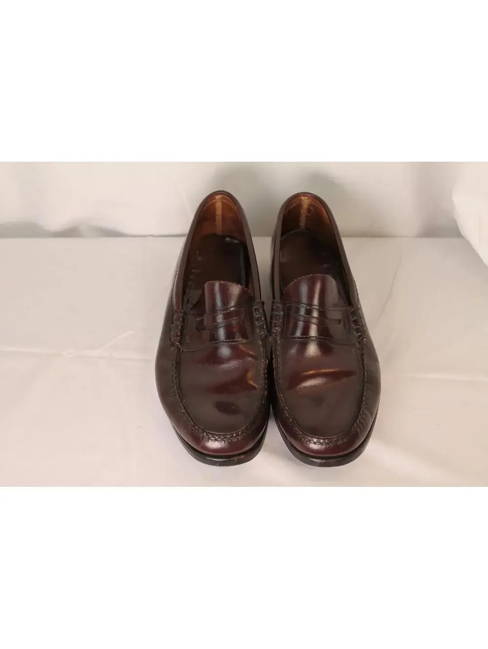 DEXTER Leather Burgundy-Brown Loafers Dress Shoes MADE IN USA Men's 10 D